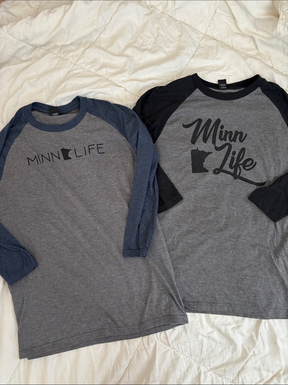 Minn Life Baseball Tee Bundle Size XS